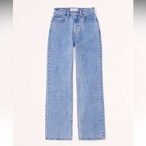 Abercrombie & Fitch Curve Love High Rise 90s Relaxed Jean